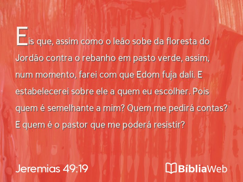 Jeremias 49:19 em imagem para compartilhar