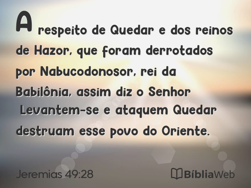 Jeremias 49:28 em imagem para compartilhar