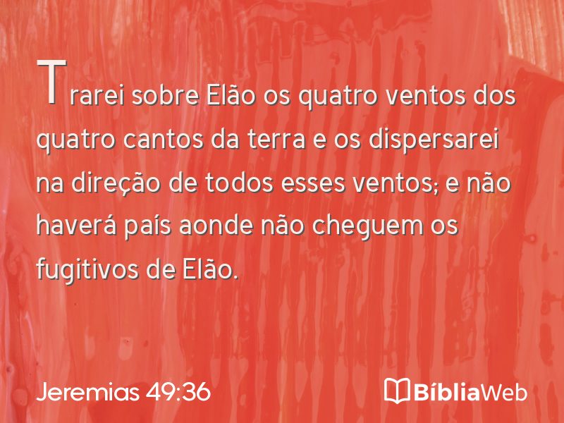 Jeremias 49:36 em imagem para compartilhar