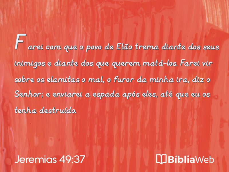 Jeremias 49:37 em imagem para compartilhar