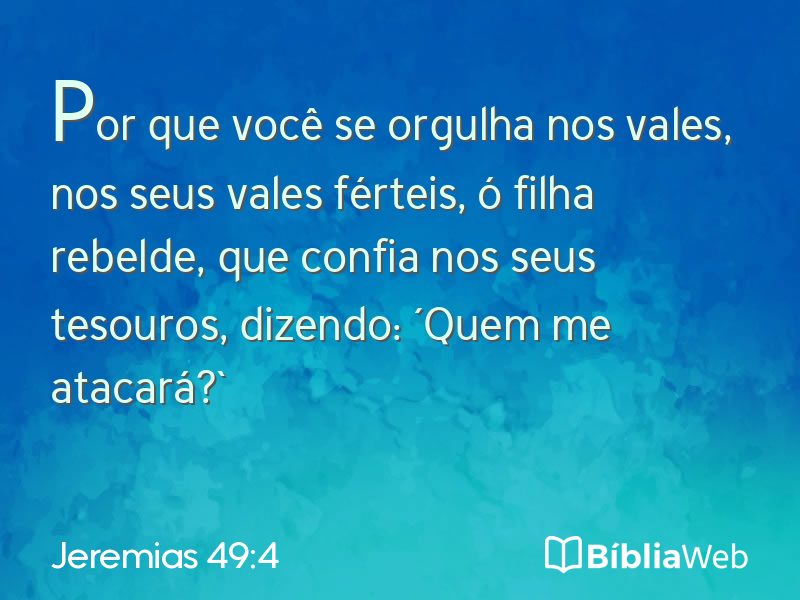 Jeremias 49:4 em imagem para compartilhar