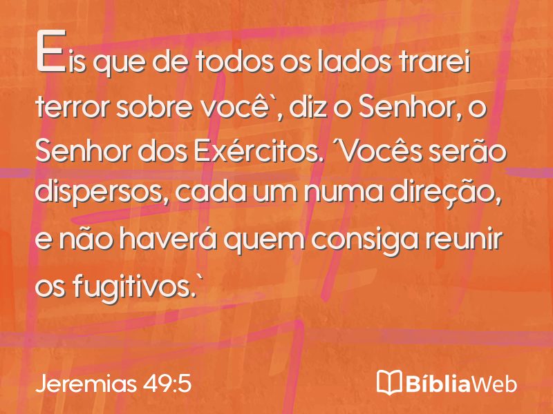 Jeremias 49:5 em imagem para compartilhar