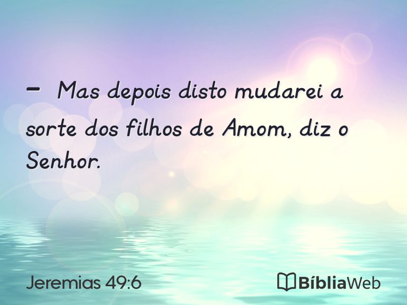 Jeremias 49:6 em imagem para compartilhar