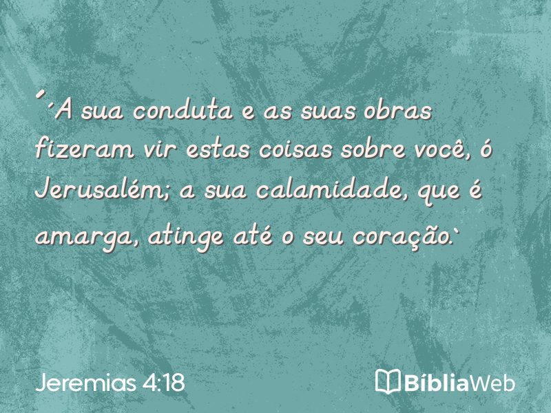 Jeremias 4:18 em imagem para compartilhar