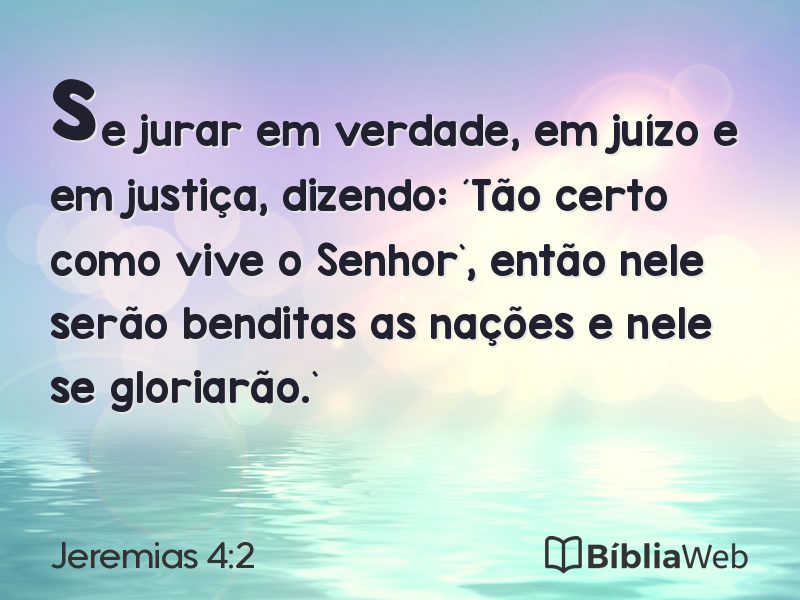 Jeremias 4:2 em imagem para compartilhar