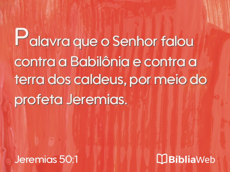 Jeremias 50:1 em imagem para compartilhar