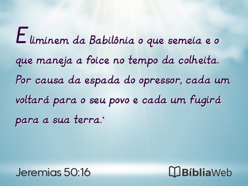 Jeremias 50:16 em imagem para compartilhar