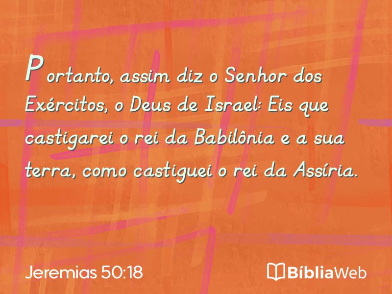 Jeremias 50:18 em imagem para compartilhar