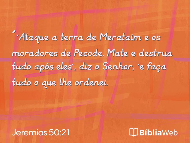 Jeremias 50:21 em imagem para compartilhar