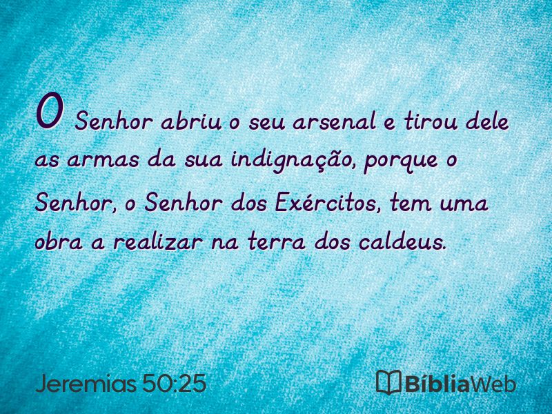 Jeremias 50:25 em imagem para compartilhar