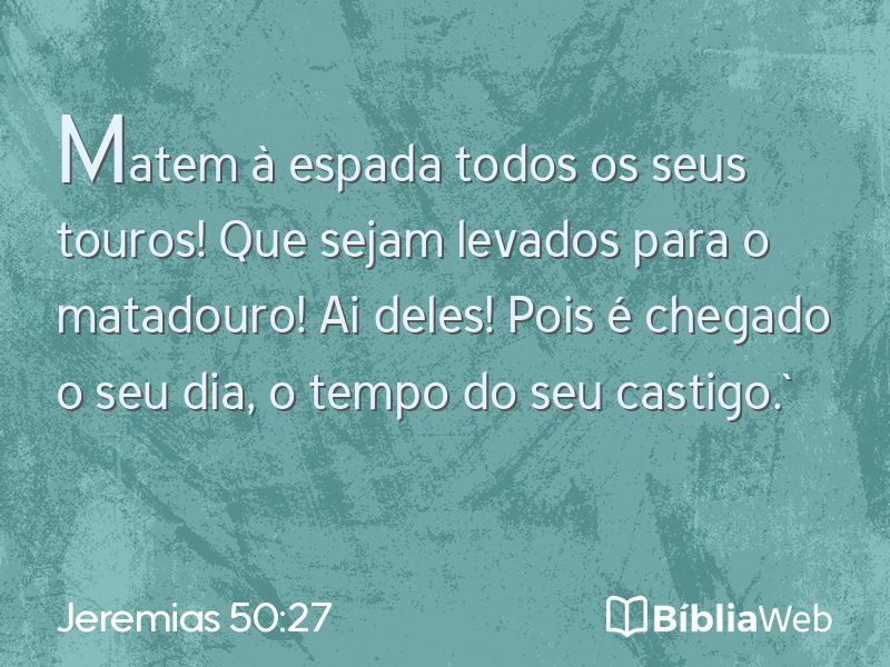 Jeremias 50:27 em imagem para compartilhar