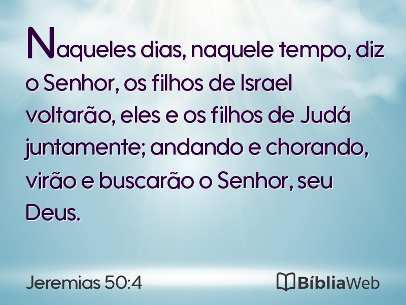 Jeremias 50:4 em imagem para compartilhar