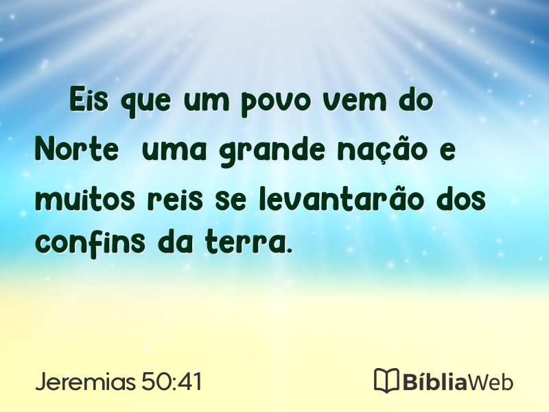Jeremias 50:41 em imagem para compartilhar
