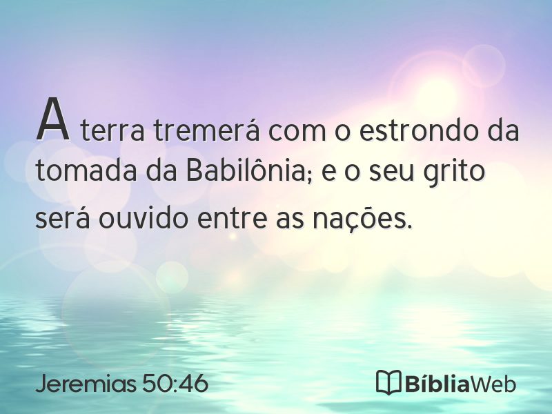 Jeremias 50:46 em imagem para compartilhar