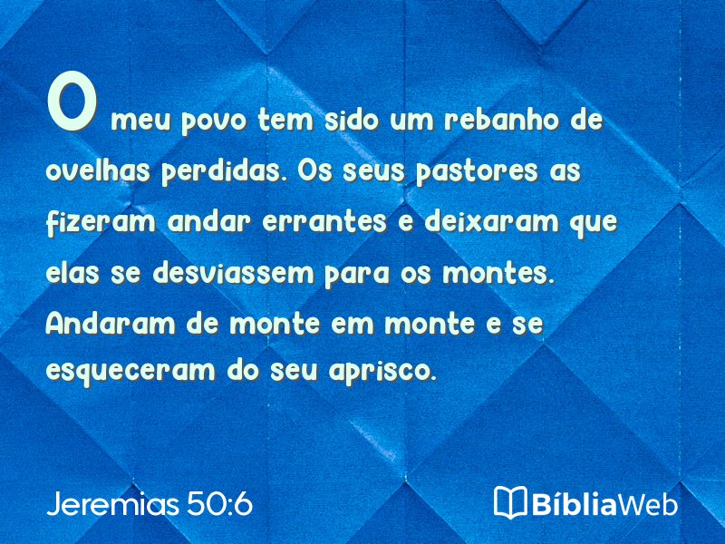 Jeremias 50:6 em imagem para compartilhar