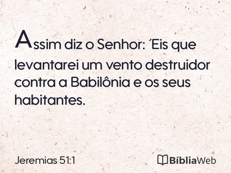 Jeremias 51:1 em imagem para compartilhar