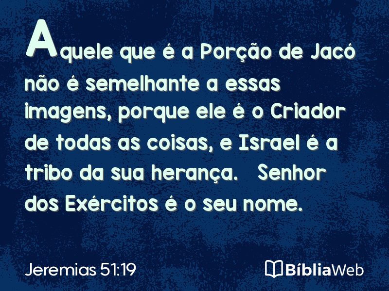 Jeremias 51:19 em imagem para compartilhar