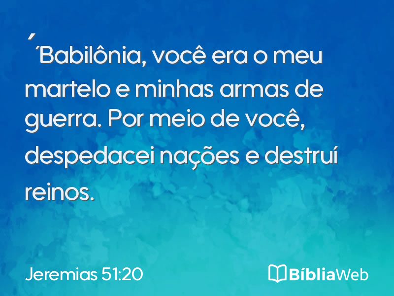 Jeremias 51:20 em imagem para compartilhar