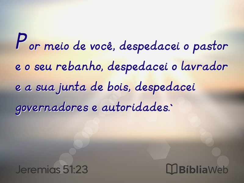 Jeremias 51:23 em imagem para compartilhar