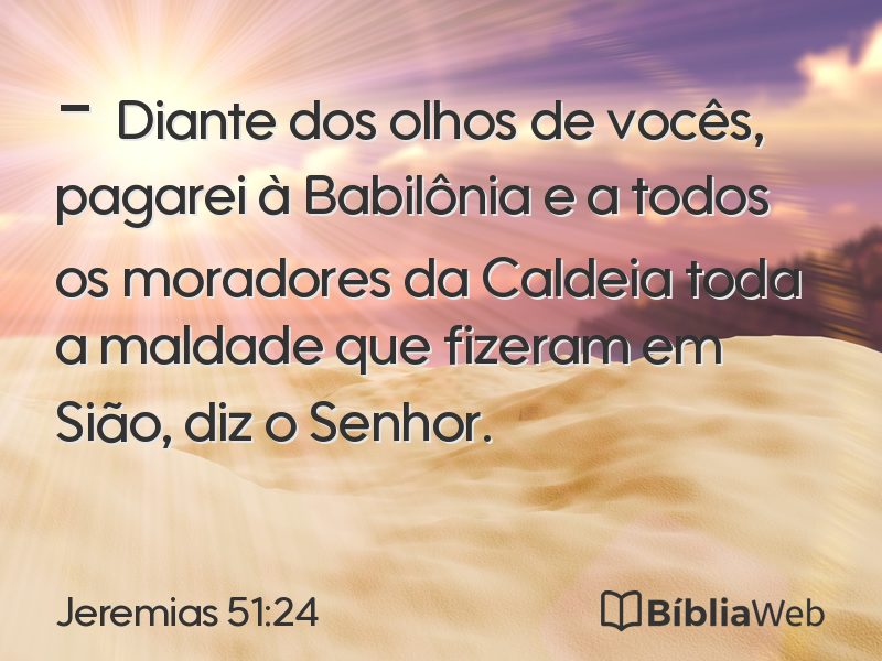 Jeremias 51:24 em imagem para compartilhar