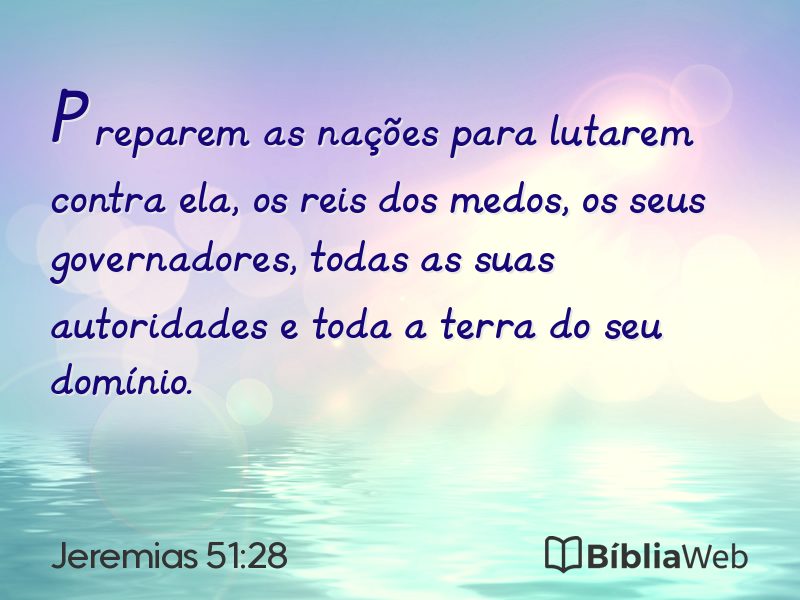 Jeremias 51:28 em imagem para compartilhar