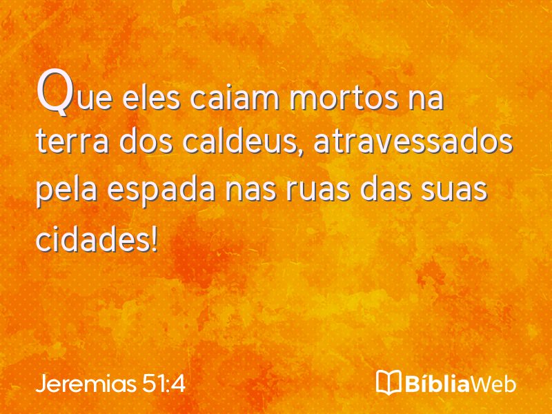 Jeremias 51:4 em imagem para compartilhar