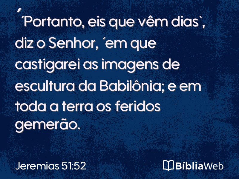 Jeremias 51:52 em imagem para compartilhar