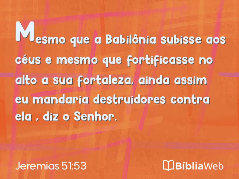 Jeremias 51:53 em imagem para compartilhar