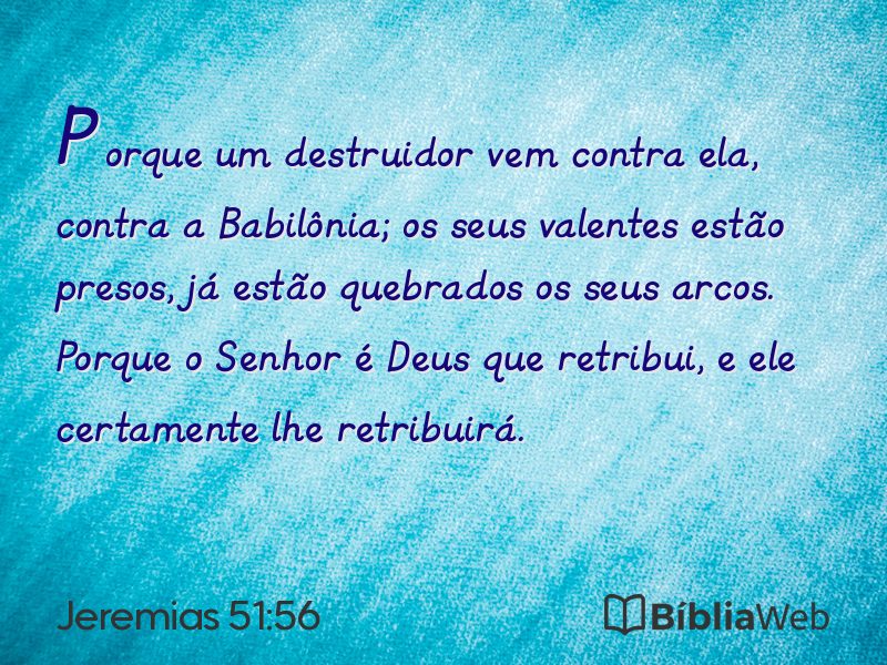 Jeremias 51:56 em imagem para compartilhar