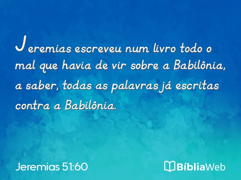 Jeremias 51:60 em imagem para compartilhar
