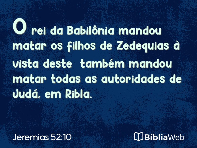 Jeremias 52:10 em imagem para compartilhar