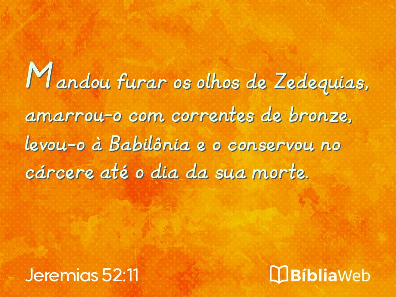 Jeremias 52:11 em imagem para compartilhar