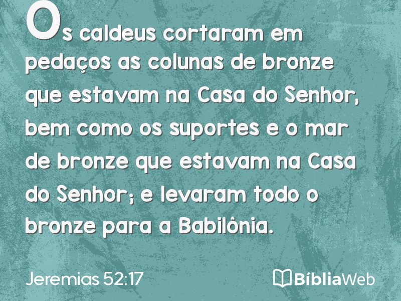 Jeremias 52:17 em imagem para compartilhar