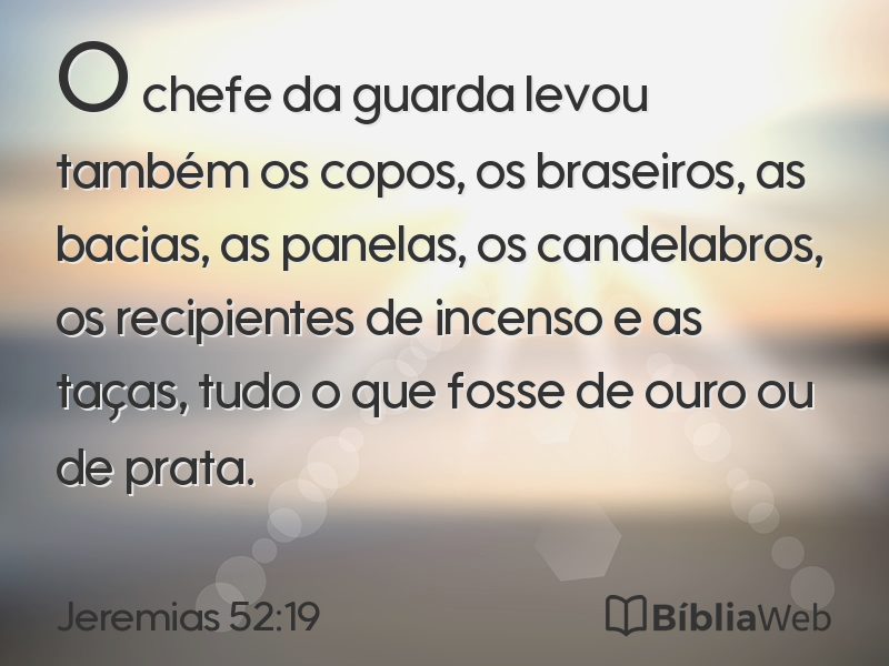 Jeremias 52:19 em imagem para compartilhar