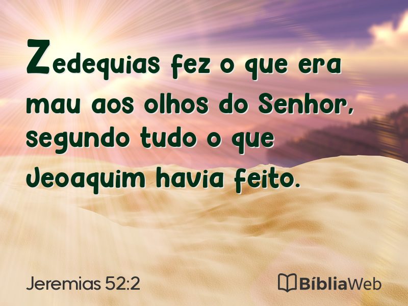 Jeremias 52:2 em imagem para compartilhar