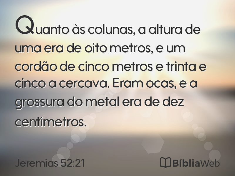 Jeremias 52:21 em imagem para compartilhar