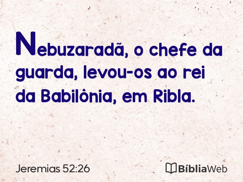 Jeremias 52:26 em imagem para compartilhar