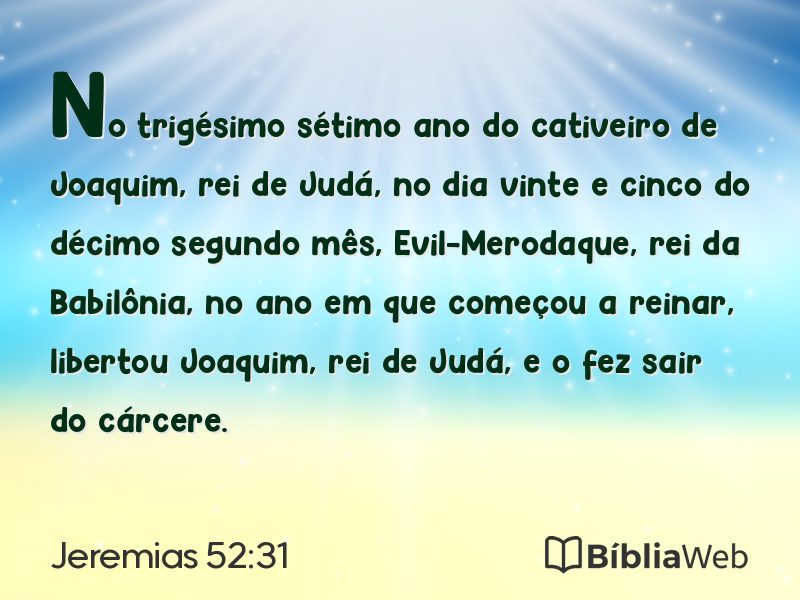 Jeremias 52:31 em imagem para compartilhar