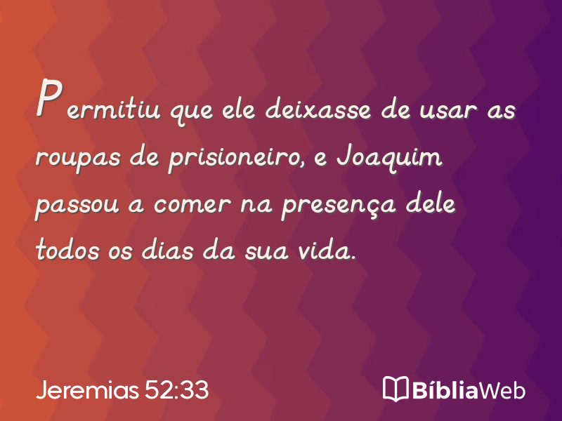 Jeremias 52:33 em imagem para compartilhar
