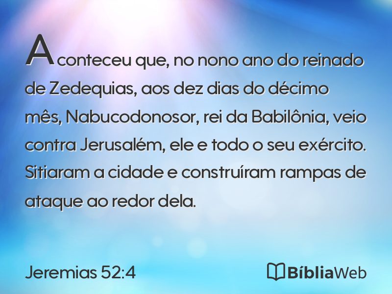 Jeremias 52:4 em imagem para compartilhar