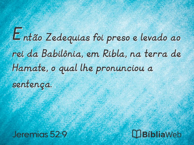 Jeremias 52:9 em imagem para compartilhar