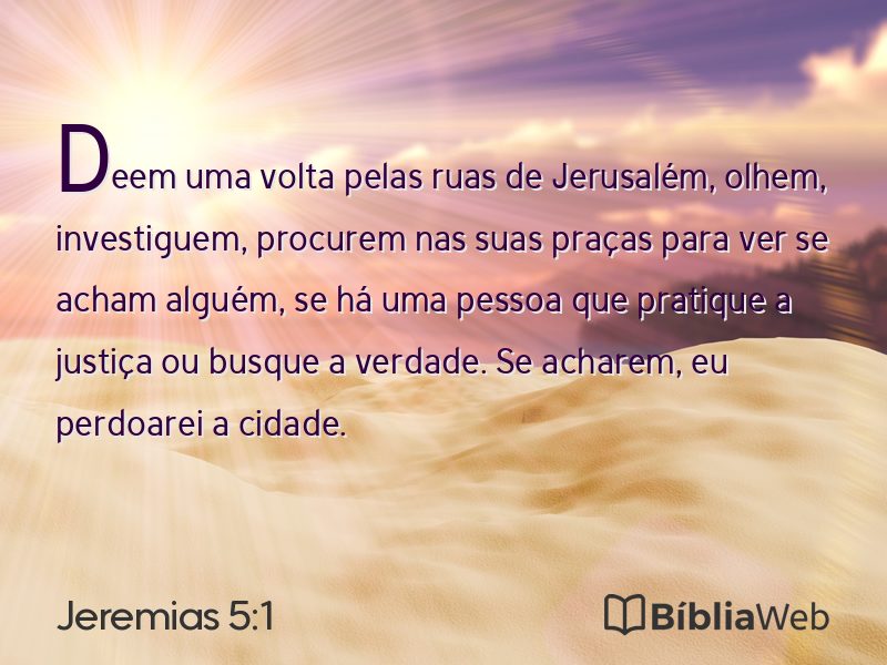 Jeremias 5:1 em imagem para compartilhar