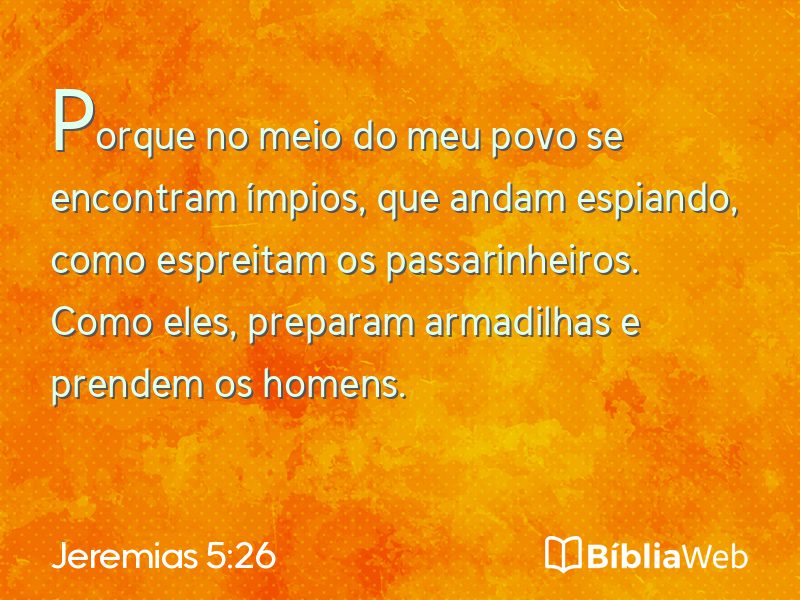 Jeremias 5:26 em imagem para compartilhar