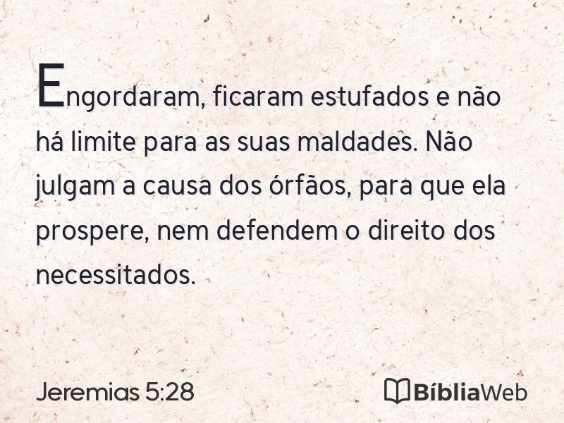 Jeremias 5:28 em imagem para compartilhar