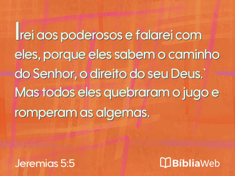 Jeremias 5:5 em imagem para compartilhar