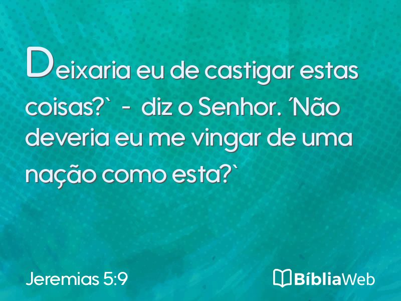 Jeremias 5:9 em imagem para compartilhar