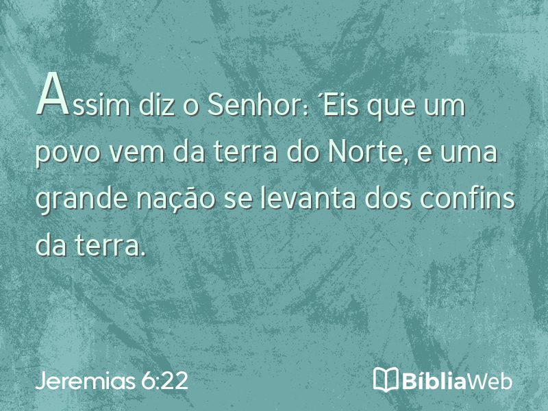 Jeremias 6:22 em imagem para compartilhar
