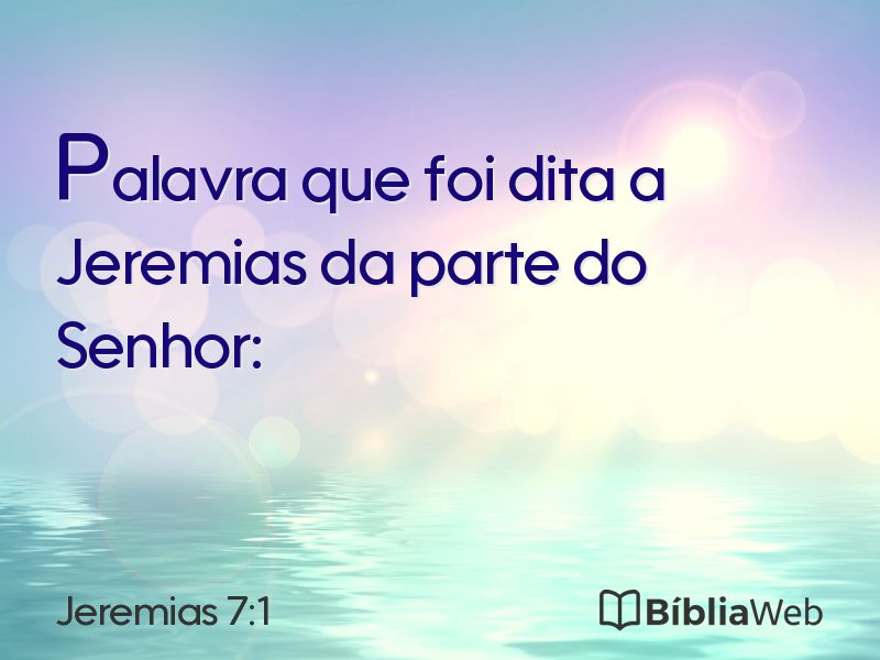 Jeremias 7:1 em imagem para compartilhar