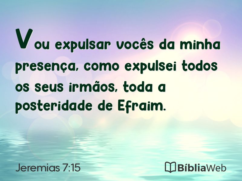 Jeremias 7:15 em imagem para compartilhar