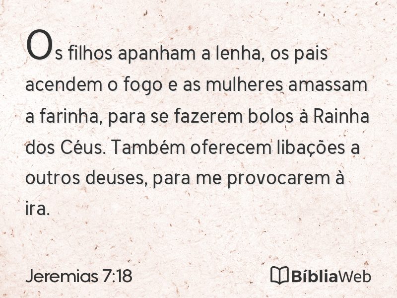 Jeremias 7:18 em imagem para compartilhar